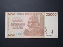 Zimbabwe 20000 Dollár 2008 VF