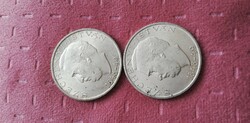 Széchenyi silver 10 HUF coins from 1948