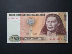 Peru 500 intis 1987 oz