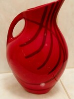 Zsolnay ox blood glazed decorative jug
