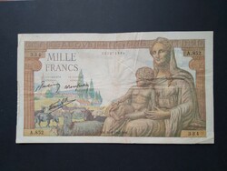Franciaország 1000 Francs 1942 F+