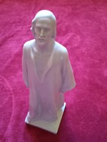 Herend white porcelain biscuit Jesus Christ statue