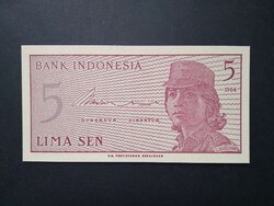 Indonézia 5 Sen 1964 Unc