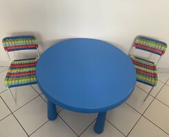Áron alul Ikea 2 extra FARGGLAD gyerek szék  színes fonott retro stílus
