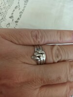 Old silver handmade victorian pattern ring for sale!