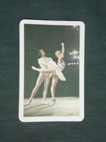 Card calendar, Aeroflot Russian airline,, ballet, ballerina, 1978, (2)