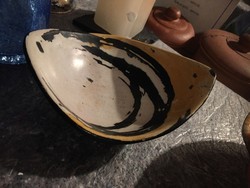 Gorka Lívia kerámia, jelzett, ceramic bowl, work of  Lívia Gorka (76)