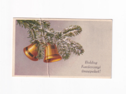 K:137 Karácsony-BÚÉK Üdv.kártya-képeslap borítékkal  Postatiszta (Hajtás látható rajta)