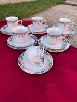 Beautiful floral tea set tea cup cake plate