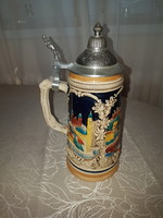 German cup with tin lid
