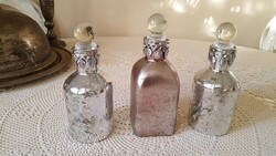 3 pcs. Silver glass decoration, storage