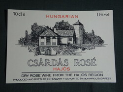 Wine label, boathouse, monmpex, winery, wine farm, boathouse rosé wine