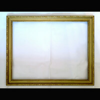 Antique pre-war blondel frame in good condition 46x37 cm golden picture frame