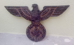 REICHSADLER HITLER NSDAP BIG NAZI GERMANY WALL EAGLE WOOD MARKED
