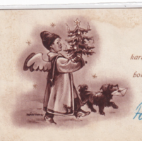 K:128 Merry Christmas. Card-postcard