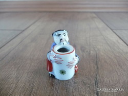 Antik Herendi porcelán mini kínai figura
