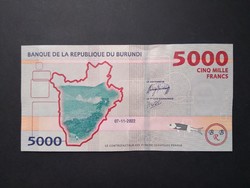 Burundi 5000 francs 2022 oz