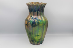 Zsolnay eozin shield seal vase (24cm)