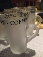 6 coffee and cappuccino glasses (k34)