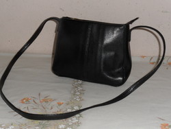 Bhs black faux leather smaller size women's shoulder bag