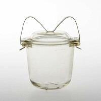 Iconic Hungarian minimalist design egg cooker / midcentury Hungarian glass design