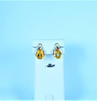 Amazing 14k gold earrings with diamonds and citrine gems!!!