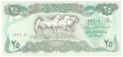 25 dinár dinars 1990 Irak UNC
