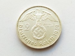 Német Birodalmi ezüst 2 márka 1939 A.