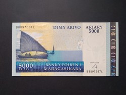 Madagascar 5000 ariary 2008 unc