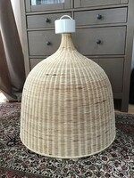 Older Ikea leran rattan ceiling lamp, huge size!