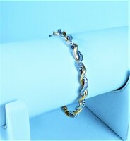 Dazzling 10k gold bracelet with diamond gems!!!