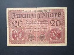 Germany 20 marks 1918 f
