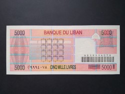 Libanon 5000 Livres 1994 Unc