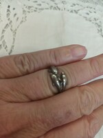 Eladó régi ezüst kézműves delfines gyűrű!