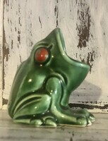 Goebel west germany ceramic toothpick holder green frog