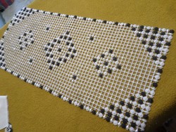 Special beaded tablecloth.