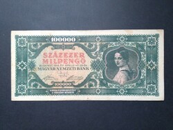 Magyarország 100000 Milpengő 1946 VF-
