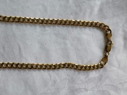 50 cm long necklace with armor pattern, weight 9 g, marked 8k