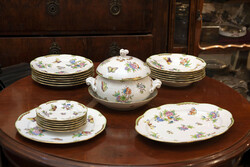 Herend victória patterned dinnerware set for 6 people | vbo porcelain for six