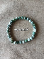 Merlinite (wood agate) mineral bracelet