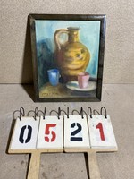 Molnár Z János szignóval olaj, vászon festmény, 32 x 40 cm-es. 0521