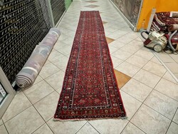 Extra long Hussianabadi 85x530 cm hand-knotted wool Persian rug mz204