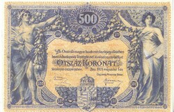 Hungary 500 crowns draft 1901