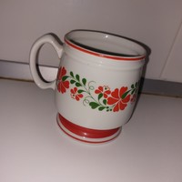 Hollóháza porcelain folk mug