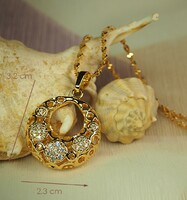 Gold-colored decorative pendant (goldfilled)