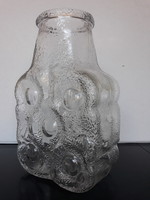 Vintage Pavel Panek cseh üveg váza