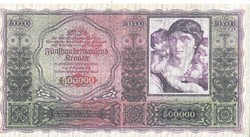 Ausztria 500.000 korona 1922 REPLIKA UNC