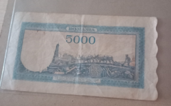 Romanian 5000 lei (21.08.1945)