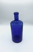 Cobalt blue apothecary bottle