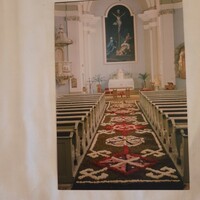 St. John the Baptist Church of Visegrád Lord's Day flower carpet 1991.